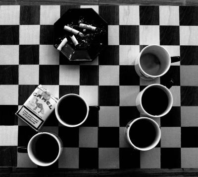 Cigarrets and coffee...